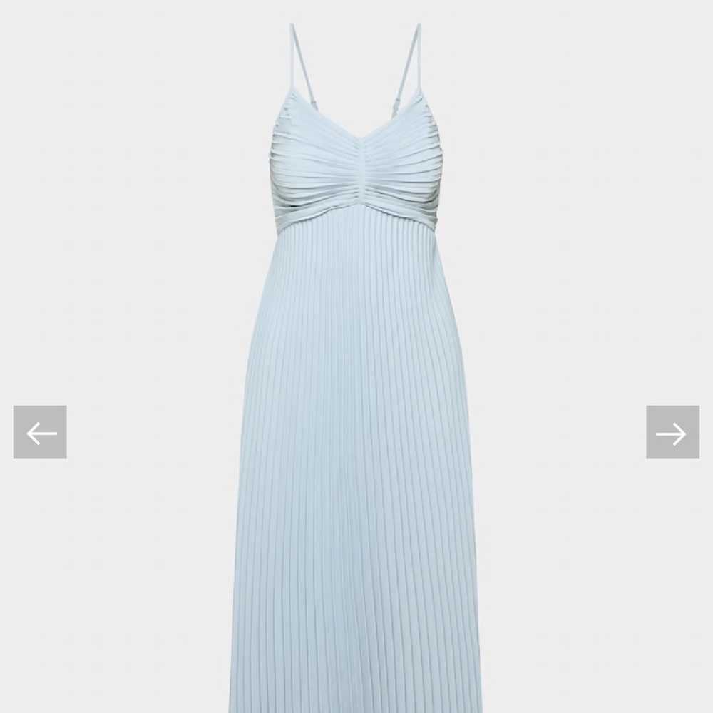 Aritzia Celebrate Dress with Spaghetti Straps size 6 Dew Blue